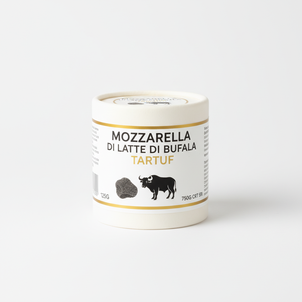 MOZZARELLA DI LATTE DI BUFALA TARTUF 125G 750G CRT SRI