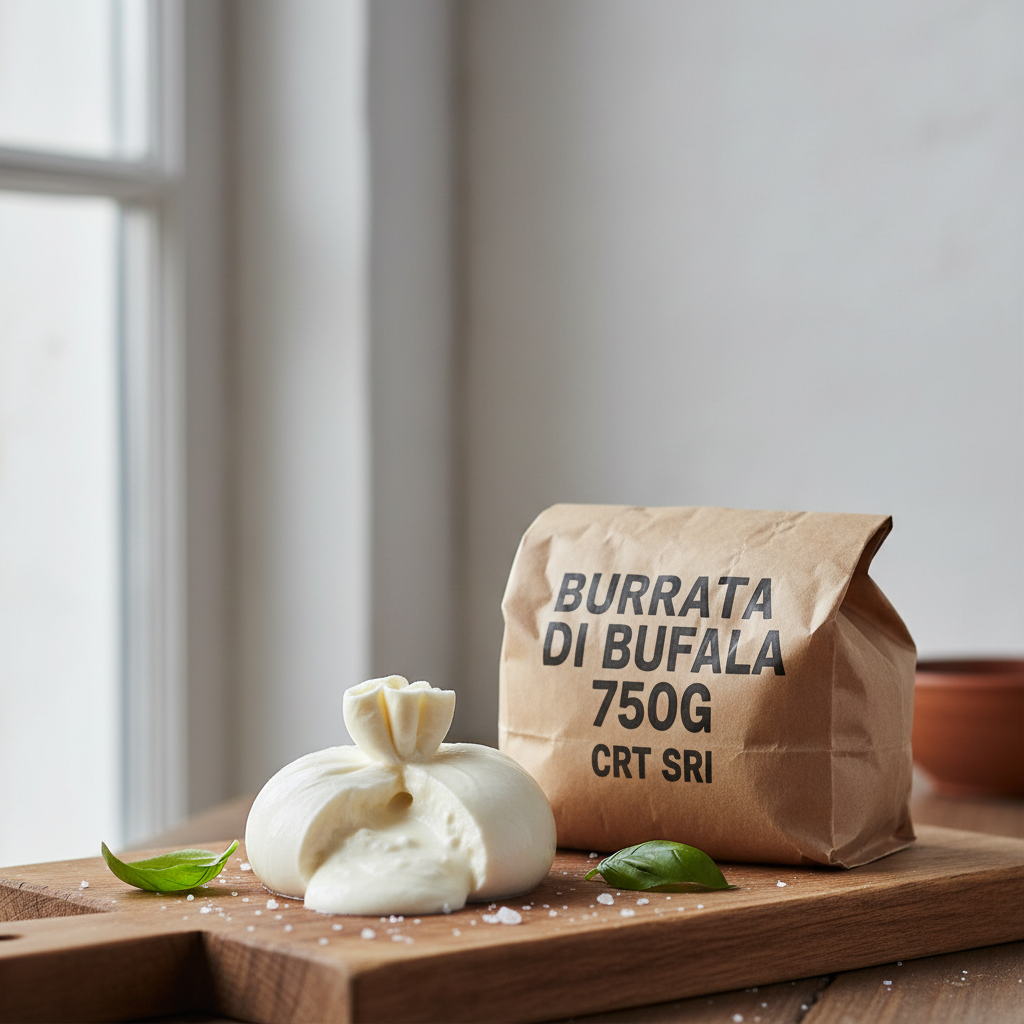 BURRATA DI BUFALA 125G 750G CRT SRI