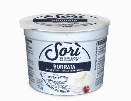 Burrata Vaccina 125g 0.750g carton SRI
