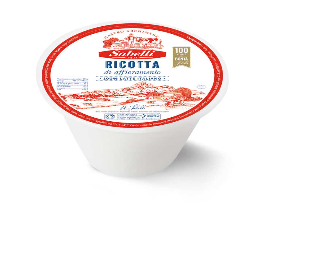RICOTTA DI LATTE VACCINO SABELLI 300g A PZ - 6PZ CRT FERR