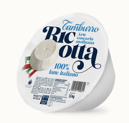 Ricotta Vaccina 1.5kg Termosaldata Kg3 2pz krt Tamb - Italienischer Frischkäse