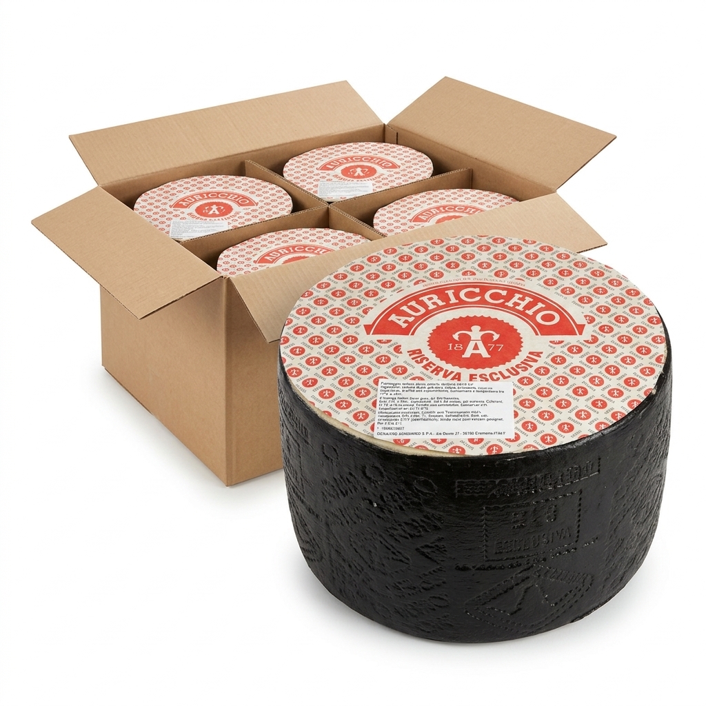 Pecorino Romano DOP F1 Cappa Nera Meule Entière ca. 26 kg — Auricchio