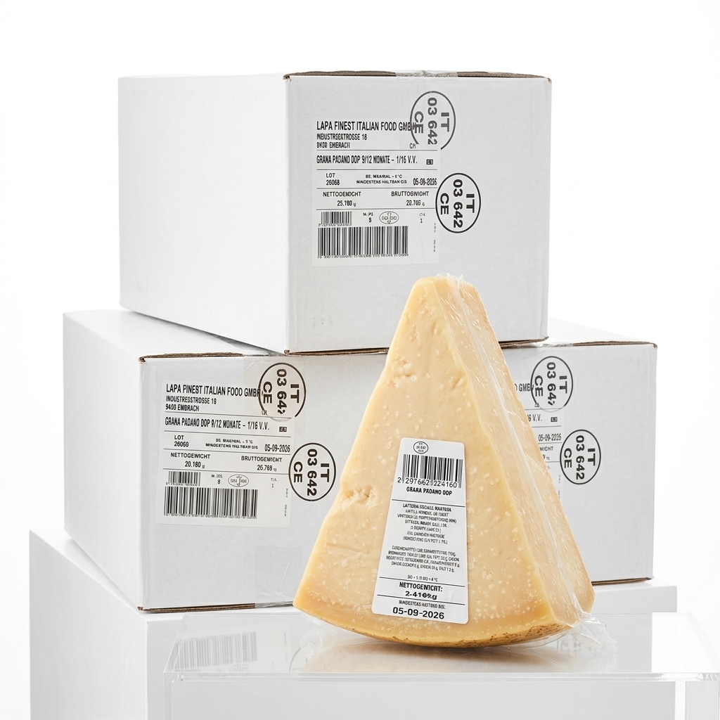 Grana Padano DOP 9 Mesi 2 kg Sottovuoto — Latteria Sociale Mantova