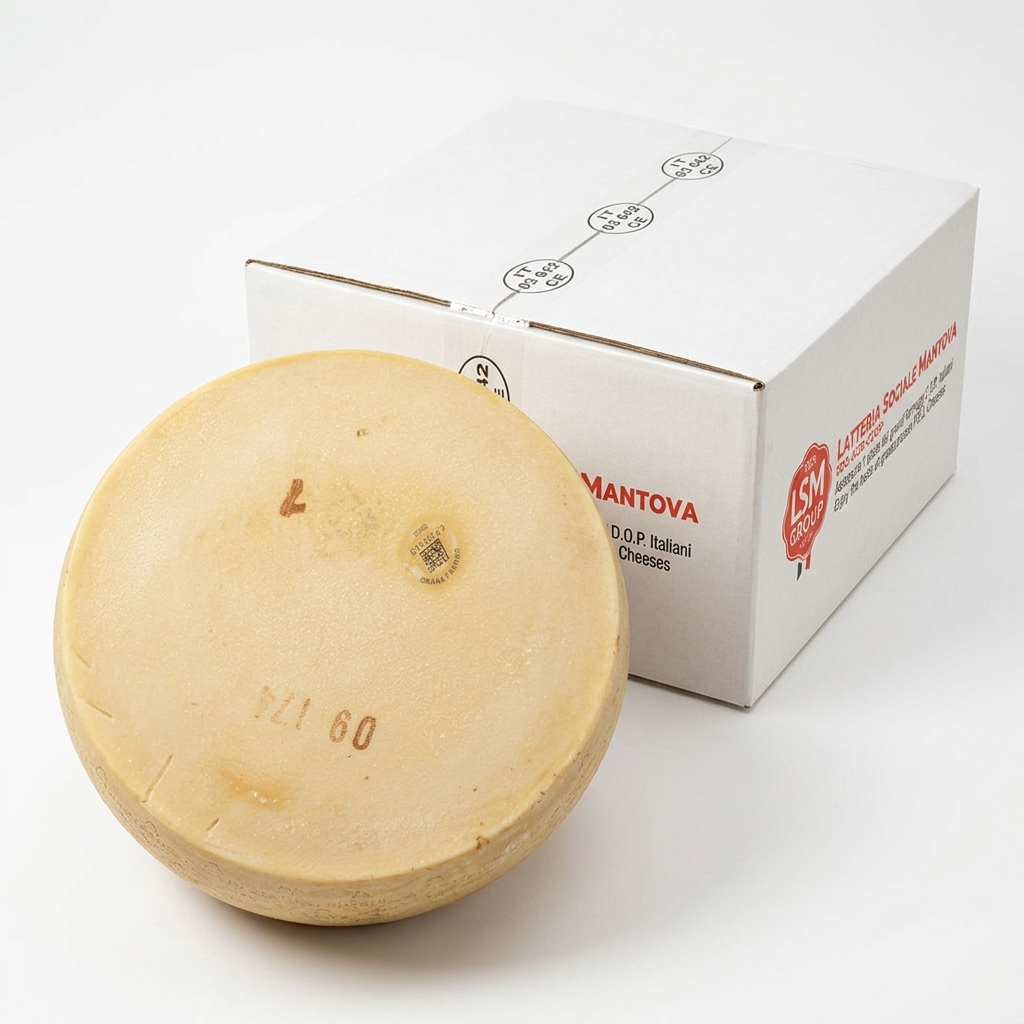 Grana Padano DOP Whole Wheel Selected Aged Minimum 10 Months approx. 40 kg — Latteria Sociale Mantova