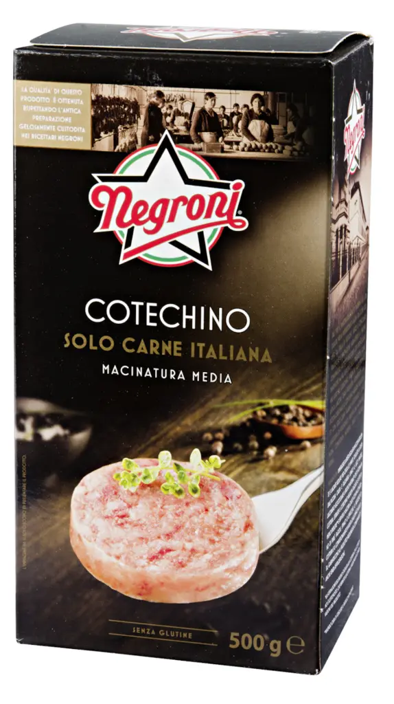 COTECHINO PRECOTTO NEGRONI 500G PZ AL 