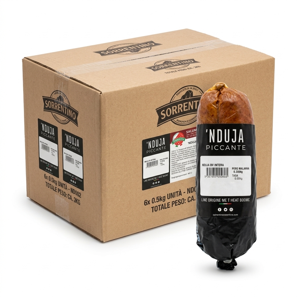'Nduja Piccante Entière Sous Vide env. 0,5 kg — Sorrentino
