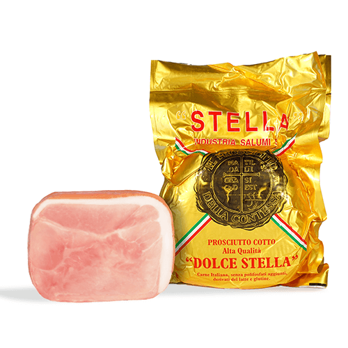 Prosciutto Cotto Nazionale AQ Dolce Stella pièces env. 8kg TRIN