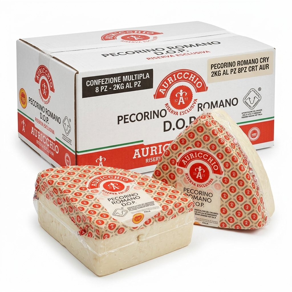 Pecorino Romano AOP Sous Vide 2 kg (Carton de 8 Pièces)