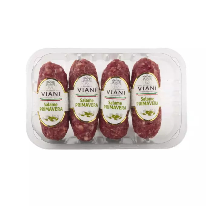 Salami Primavera Viani 150g 4pz pkg Ferr - Italienische Salami