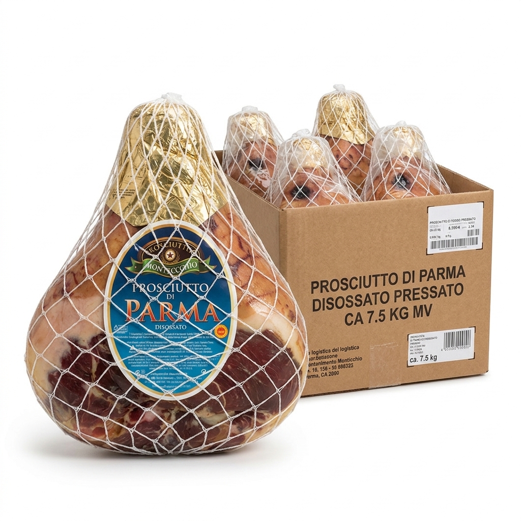 Prosciutto di Parma DOP Boneless Pressed approx. 7.5 kg — Montevecchio