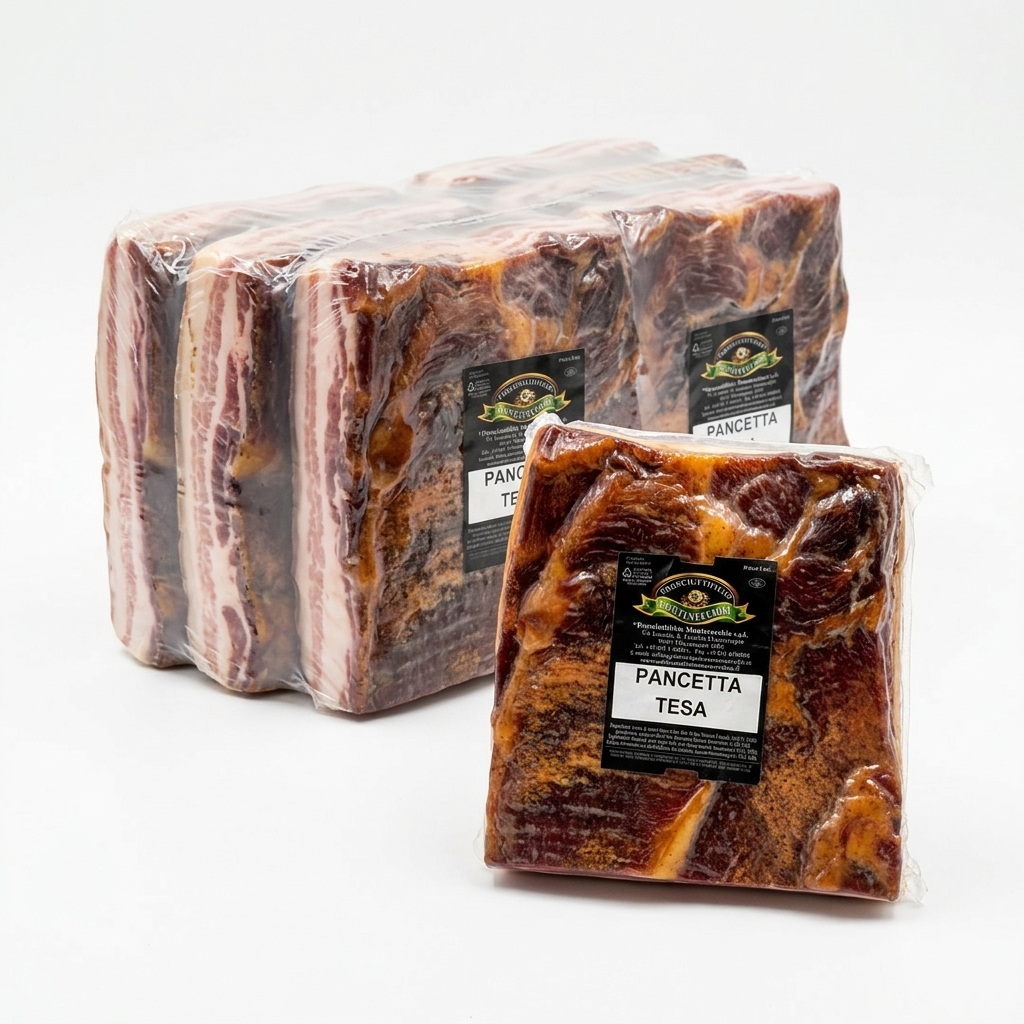 Pancetta Tesa Affumicata Dely Sottovuoto ca. 1,8 kg — Montevecchio