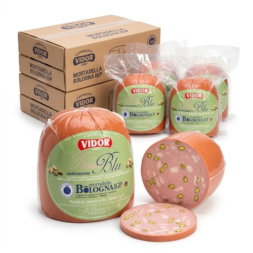 Mortadella Bologna IGP with Pistachio 3 kg — Vidor