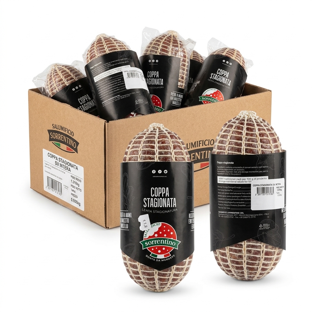 Coppa Stagionata Intera Sottovuoto Sorrentino ~1,8 kg