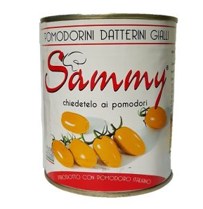 POMODORI DATTERINI GIALLI NON PELATI 400G 12PZ SAMMY