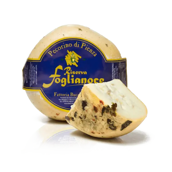 PECORINO DI PIENZA RISERVA FOGLIA NOCE PZ 1.2KG BN