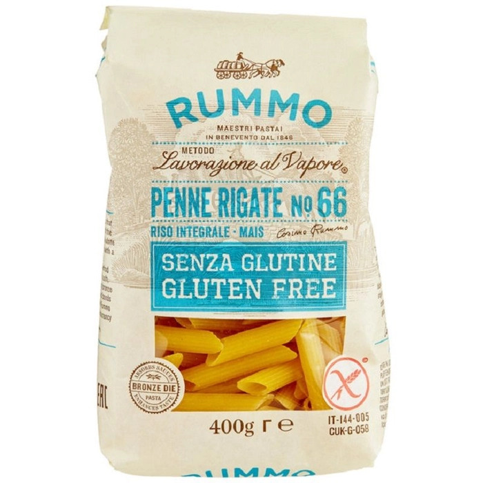 RUMMO PASTA SENZA GLUTINE PENNE RIGATE 12X400G AG LOMB