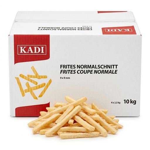 Frites Kadi Coupe Normale 9x9mm Prefrites Surgelees 4x2.5kg 10kg Crt AL