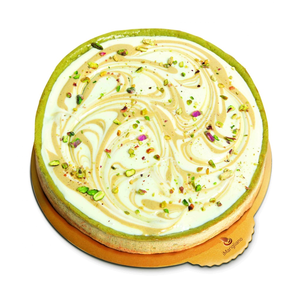TORTA CHEESECAKE AL PISTACCHIO E CIOCCOLATO BIANCO 1.4 MAR