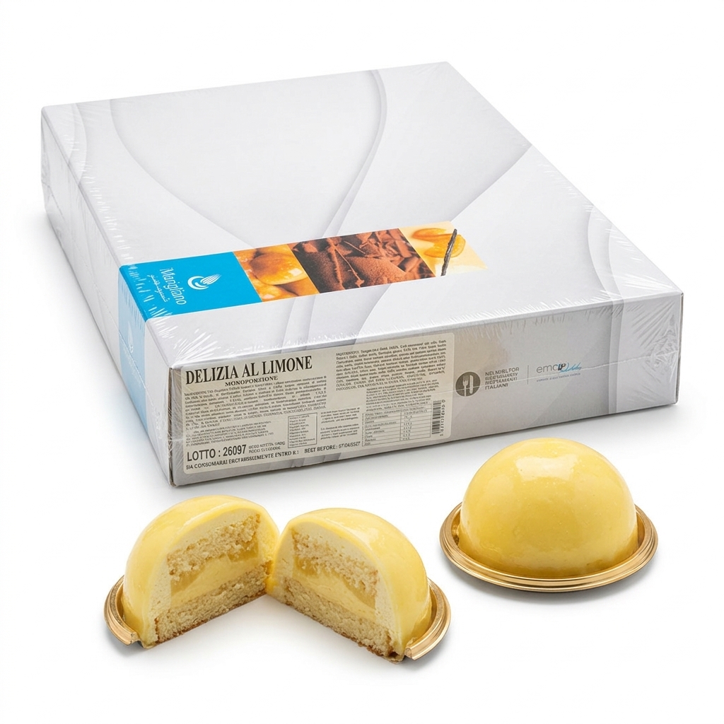 Delizia al Limone Monoporzione 100 g 12 pz — Marigliano