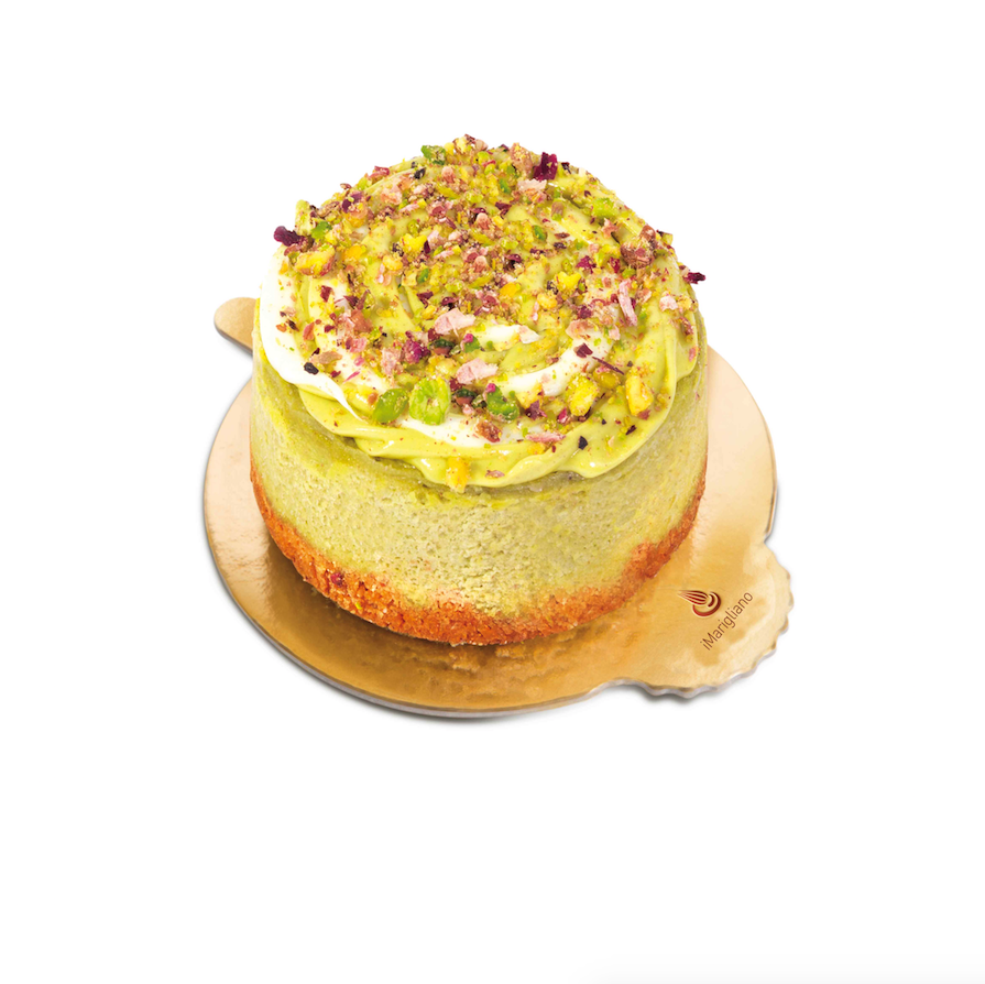 CHEESECAKE AL PISTACCHIO E CIOCCOLATO BIANCO MONO 12 PZ CT MAR