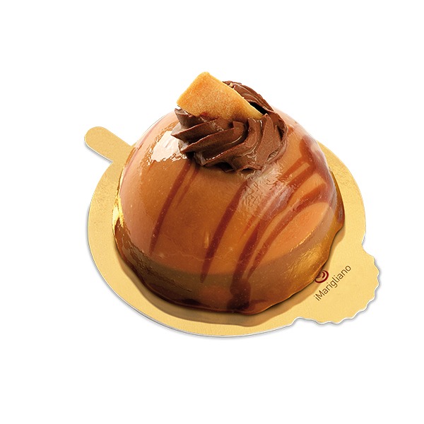 Dessert Monoporzione Cuore di Caramello 1 pezzo (Cartone 12 pezzi) MAR