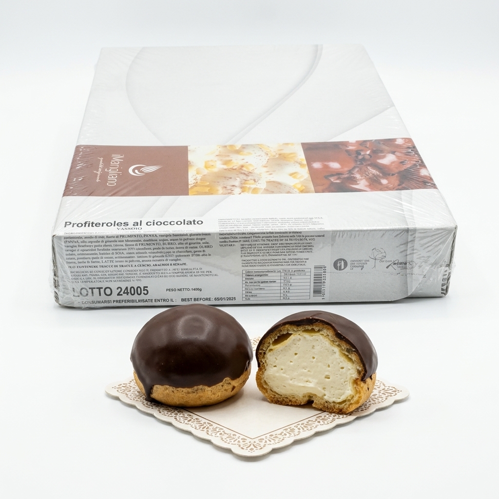 Torta Profiteroles al Cioccolato Vassoio 1,4 kg — Marigliano