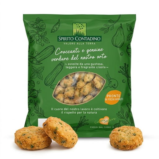 Frozen Courgette and Prawn Fritters Murgiamare 1 kg (Case 4 kg) SPIRC
