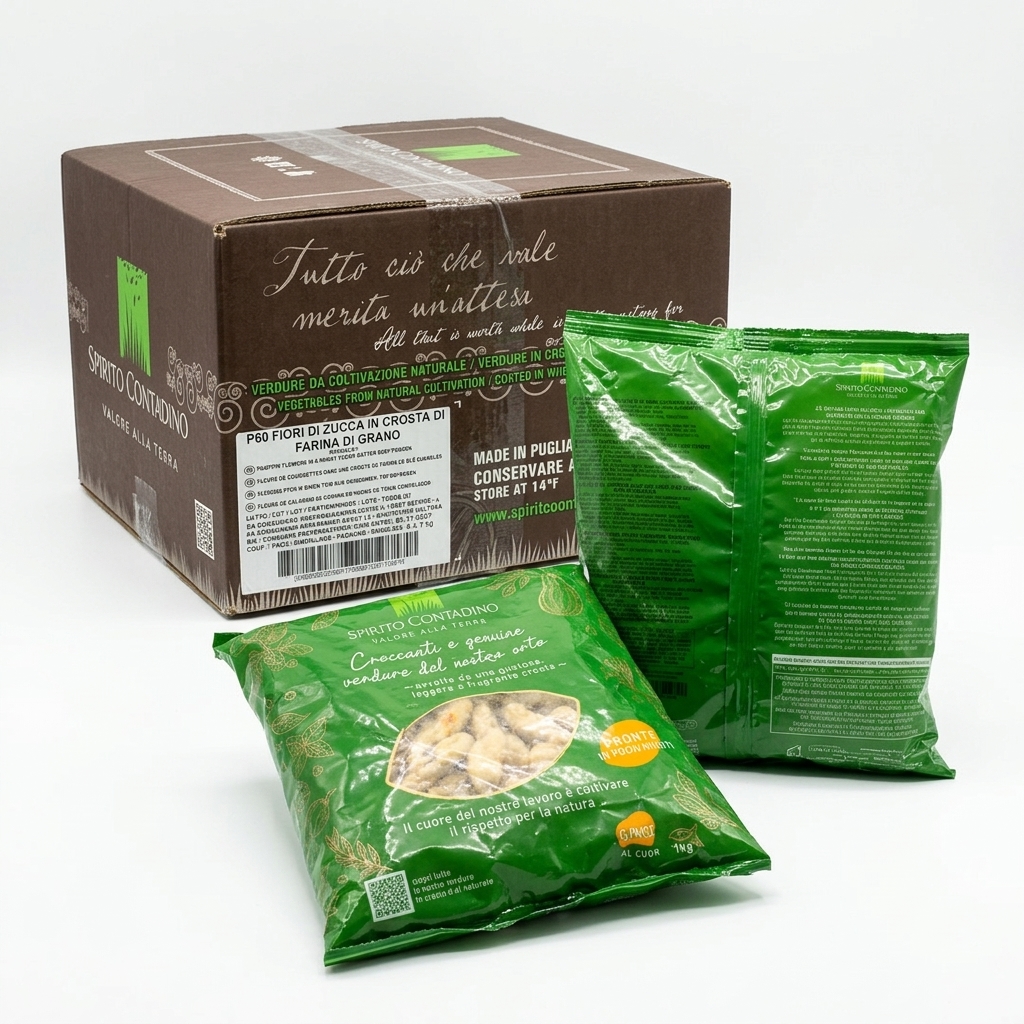Fleurs de Courgette Panées 1 kg — Spirito Contadino