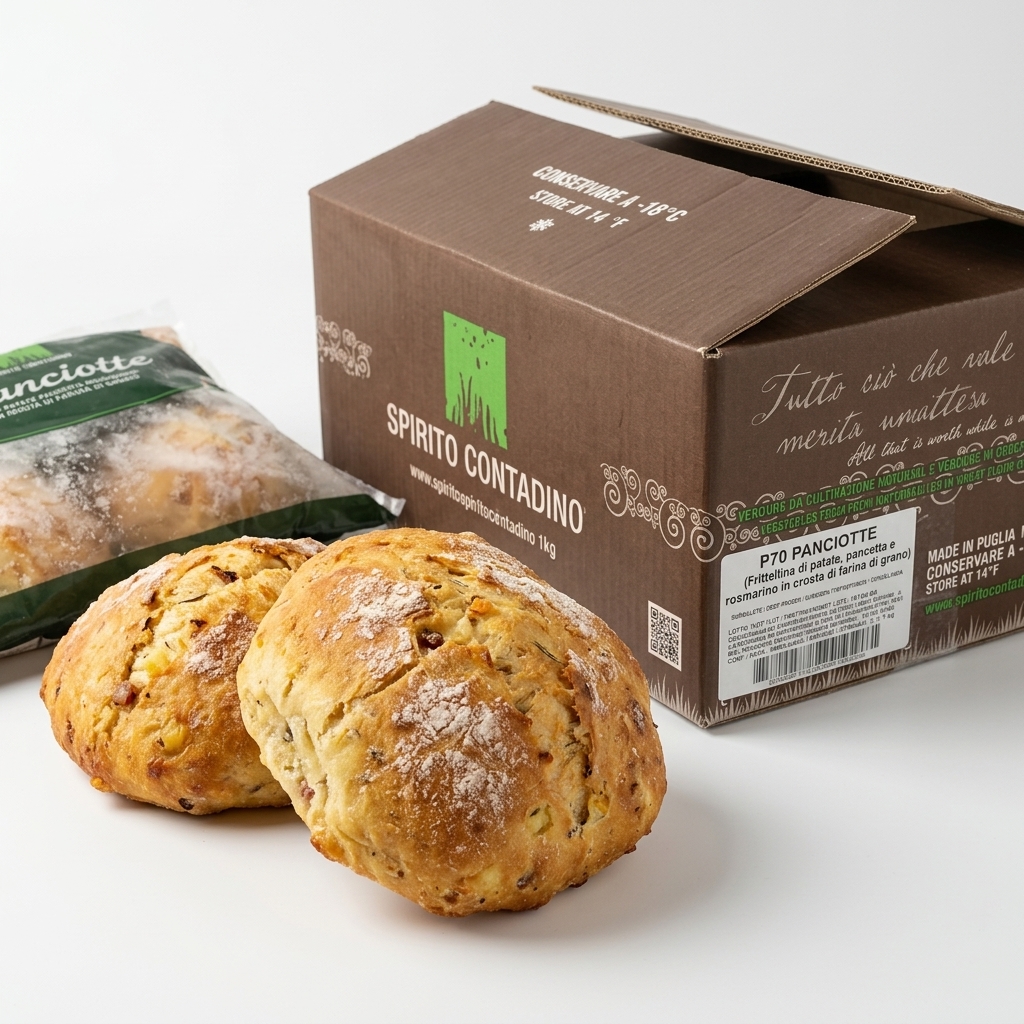 Panciotte Potato, Bacon and Rosemary in Wheat-Flour Crust 1 kg (Case 4 kg) — Spirito Contadino