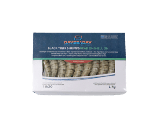 Black Tiger Whole Shrimp 4/6 1 kg (Case 10 kg) glass 20%