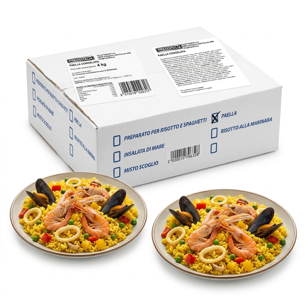Paella IQF Surgelata Senza Glassatura 5 kg — Fredditalia