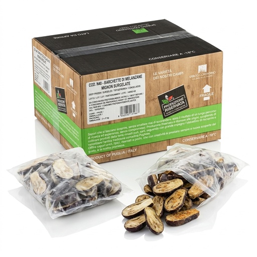 Barchette di Melanzane Mignon 2 kg (Cartone 4 kg) — Spirito Contadino