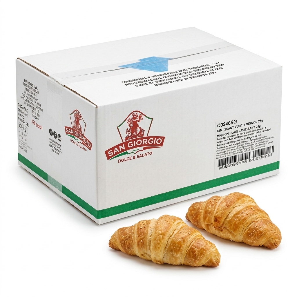 Croissant Mignon Vide Droit 25 g (Carton 120) — San Giorgio