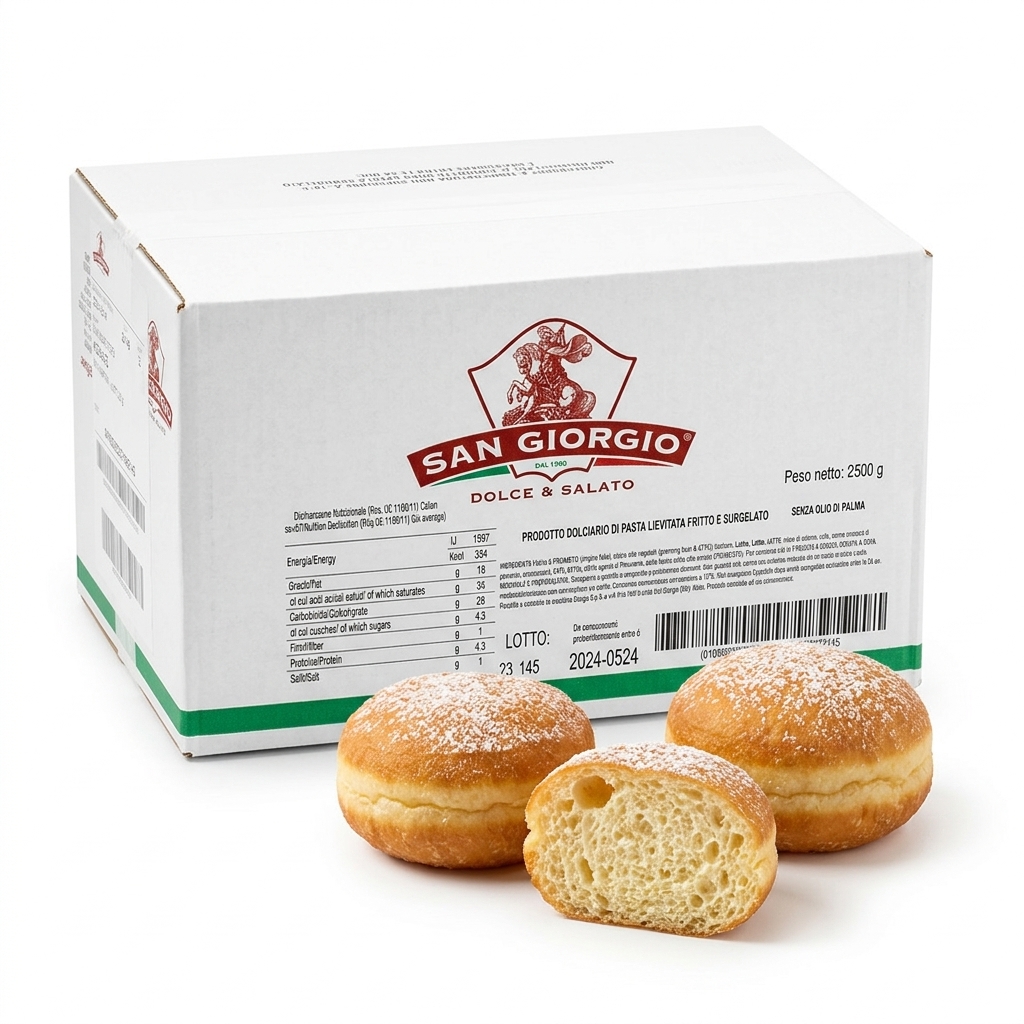 Mini Krapfen Vide à Garnir 20 g (Carton 2,5 kg) — San Giorgio