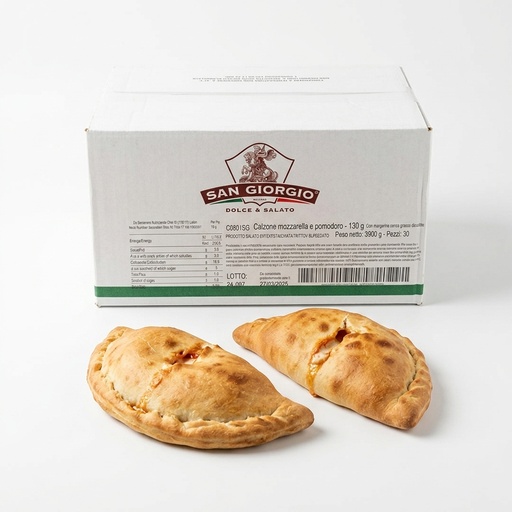Calzone Tomate et Mozzarella 130 g Surgelé (Carton 30 Pièces) — San Giorgio