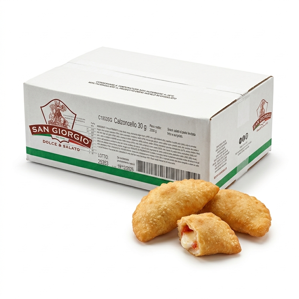 Calzoncello Mozzarella e Pomodoro 30g - Cartone 2,5kg Surgelato
