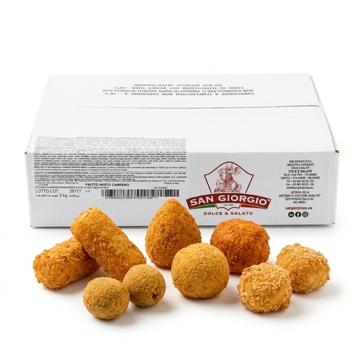 Campanian Mixed Fry Mignon 30 g Frozen 3 kg - San Giorgio