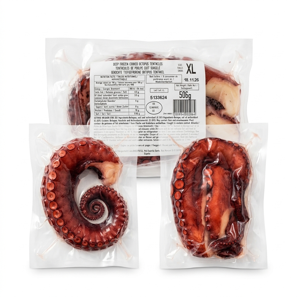 Cooked Octopus Tentacles XXL Over 270g