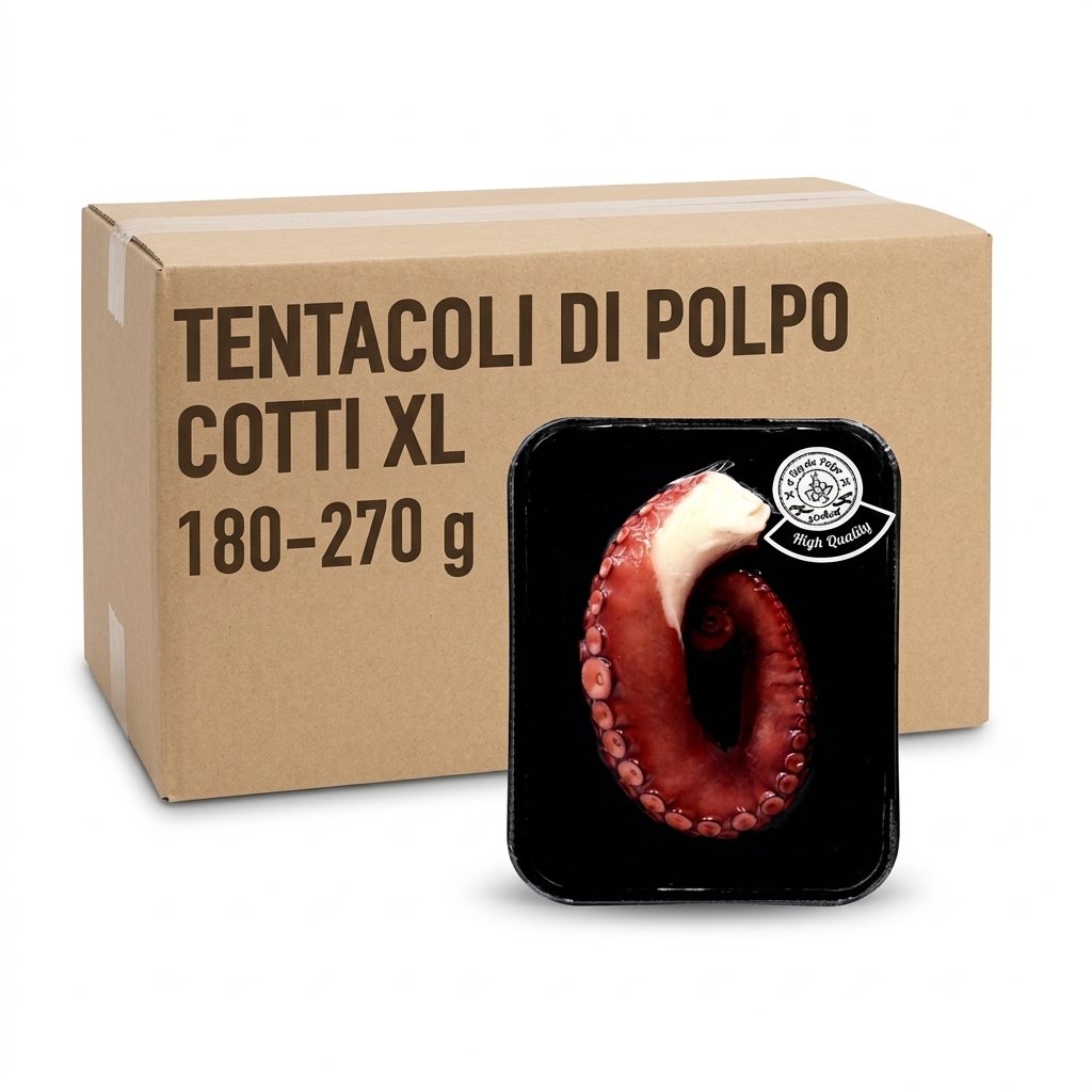Cooked Octopus Tentacles Xl From 180g To 270g U Ifa DISC