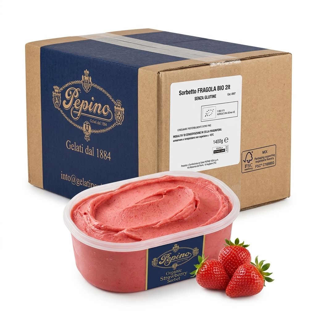 Bio Erdbeer Sorbet Becher 2l 1400g GP