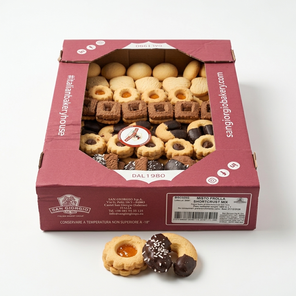 Biscotti Misto Frolla Surgelati 1,5 kg (Cartone)