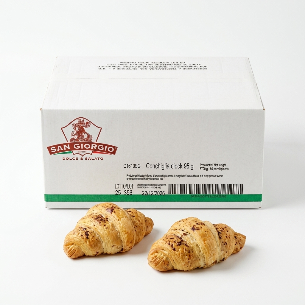 Conchiglia Ciock Frozen Puff Pastry 95 g (Carton of 60) — San Giorgio