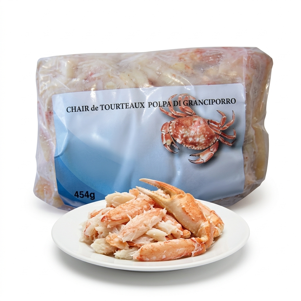 Granchio Polpa Vera Cotta 30% Chele 70%Corpo cong pack 454g FREDD
