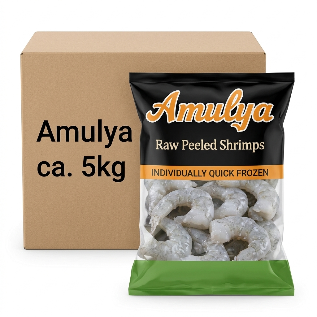 Mazzancolle Indopacifico sgusc crud IQF Amulya 70/90 cong approx. 5kg case FREDD