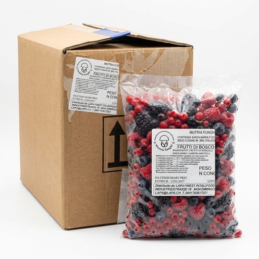 Frozen Mixed Berries IQF Bag 1 kg (Case 8 kg)