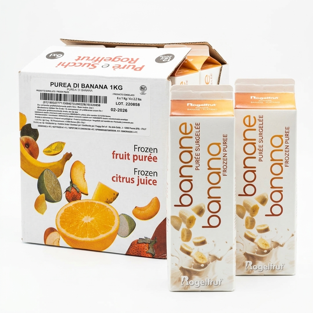 Bananenpüree Tiefgekühlt 1 kg (Karton 6 kg) — MIO