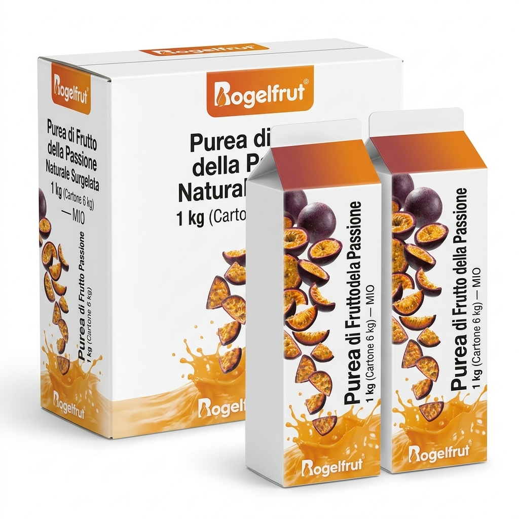 Purée de Fruit de la Passion Naturelle Surgelée 1 kg (Carton 6 kg) — MIO