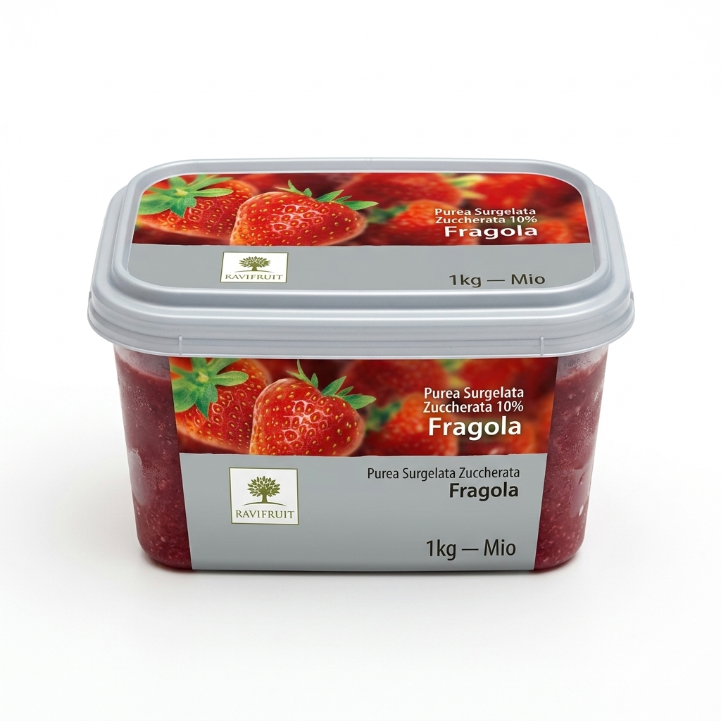 Purée de Fraise Surgelée Sucrée 10% 1kg — Mio