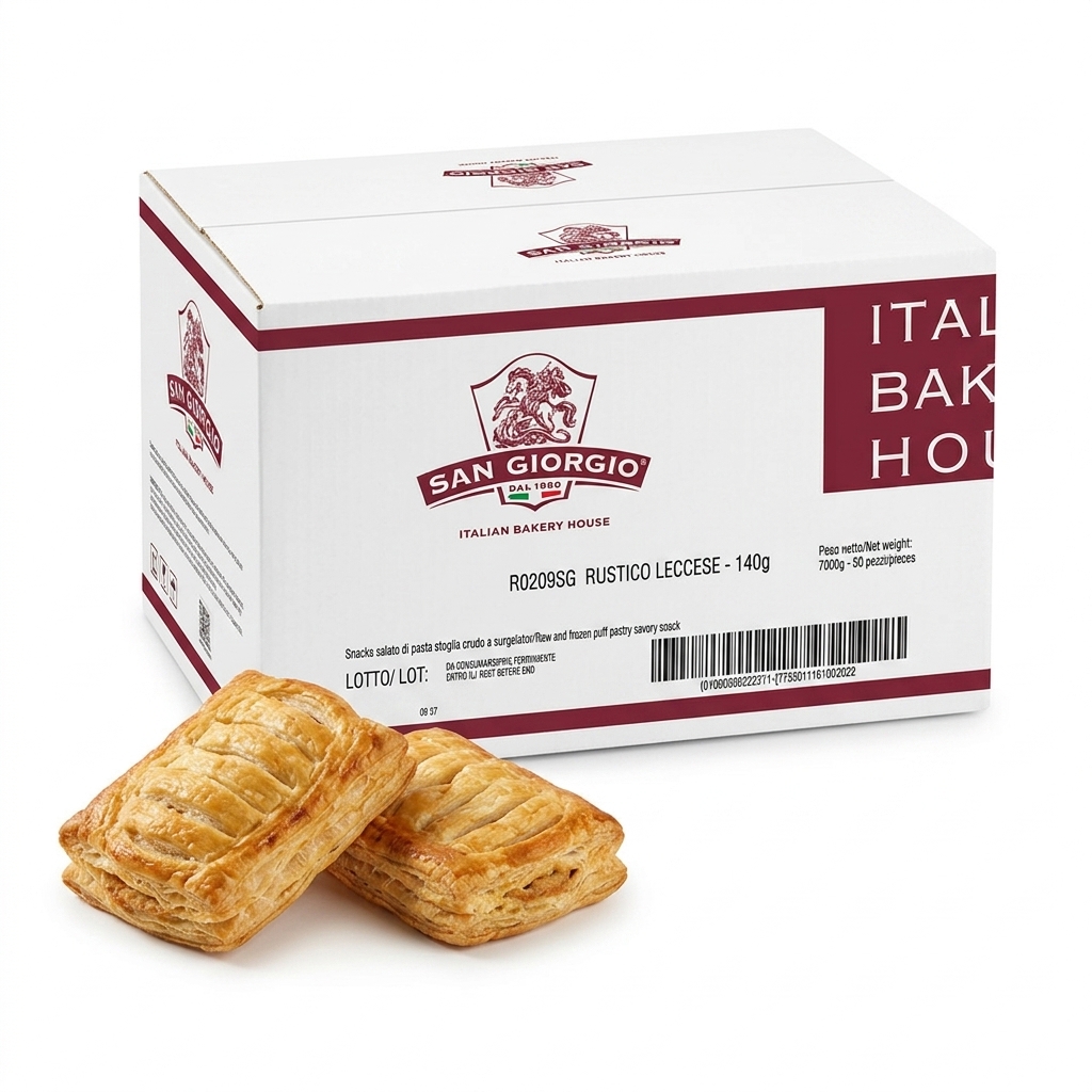 [R0209SG] Leccese Savoury Puff Pastry Snack 140g 50pcs 7kg Frozen Ctn SG