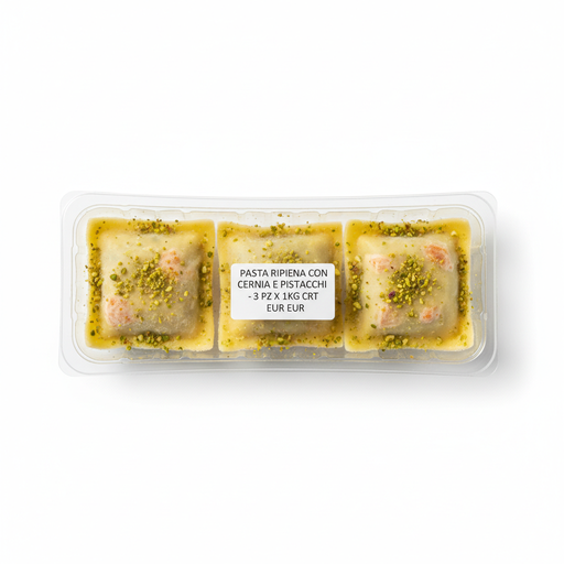 Pasta Ripiena cong Quadroni Cernia e Pistacchi 3pz x 1kg carton EUR
